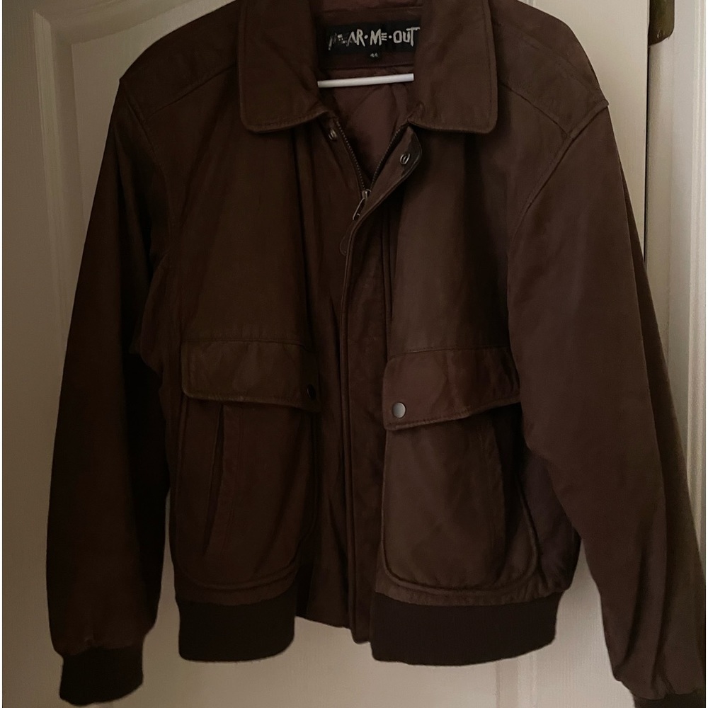 Men’s Leather Aviator’s/Bomber Jacket Size 44